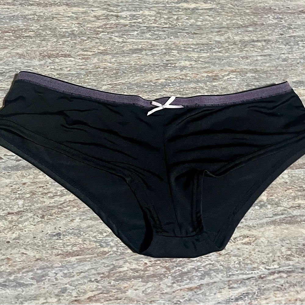 NWOT Victoria’s Secret Sexy Little Things Black Lace Trimmed Panties - Picture 2 of 9
